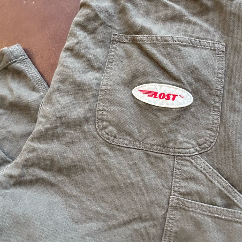 Lost Pants Mens Cargo Cotton Straight Pockets High Rise Utility Size 32
